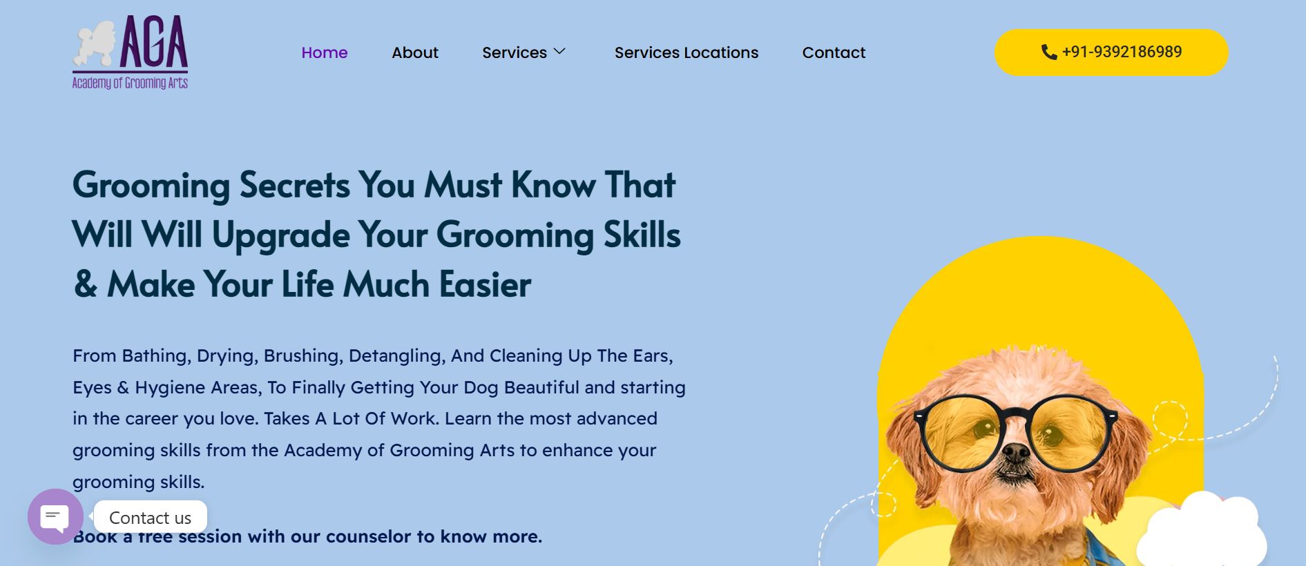 Academy of Grooming Arts website