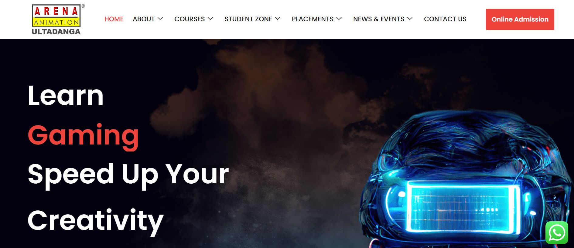 Arena Animation Ultadanga website