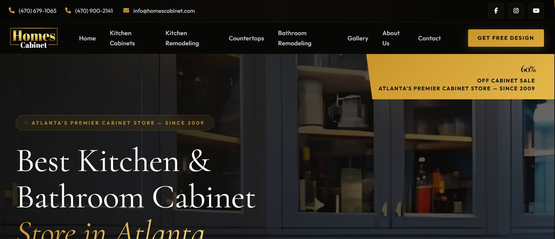 Homes Cabinet website
