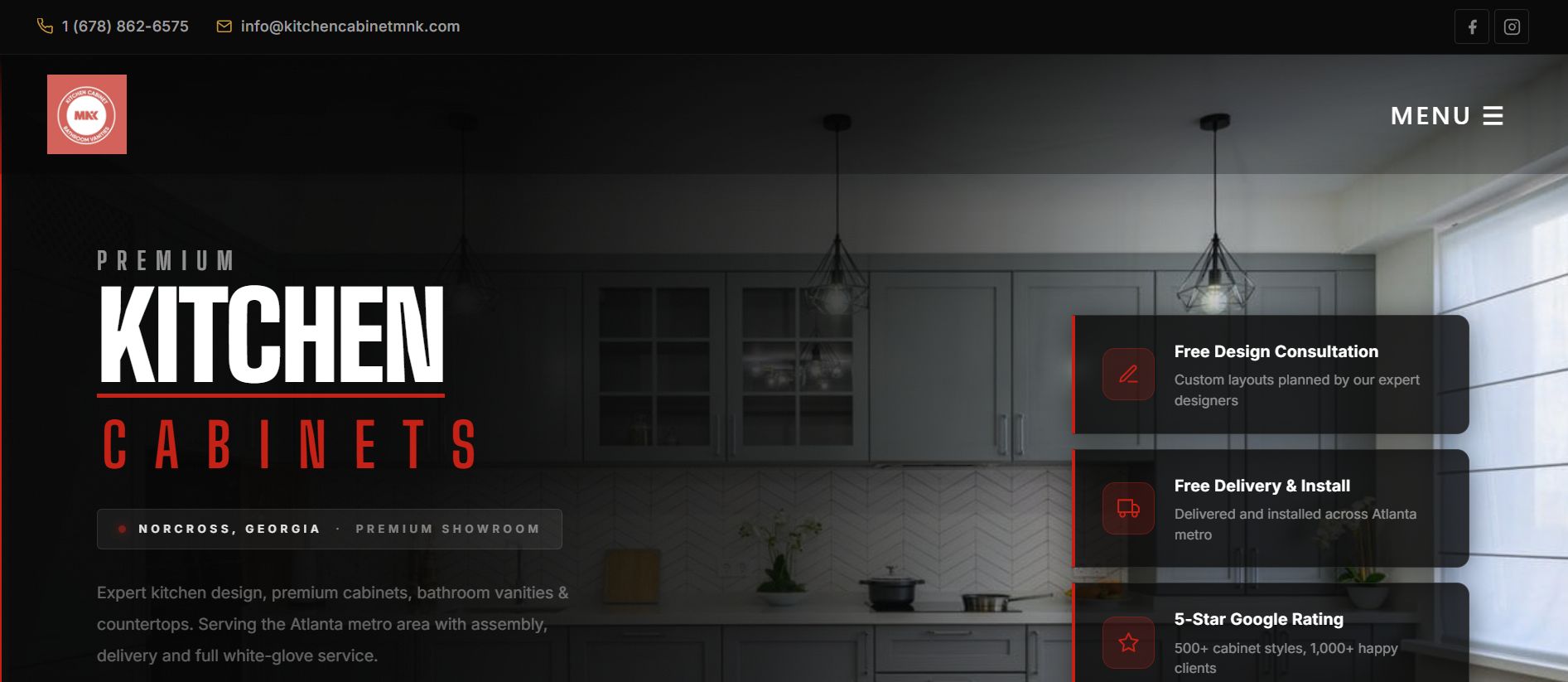 Kitchen Cabinet MNK website