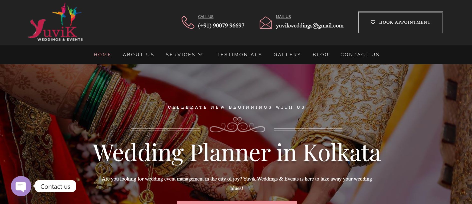 Yuvik Events website